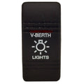 Carling Boat Contura III Rocker Switch Actuator - V-Berth Lights Lit