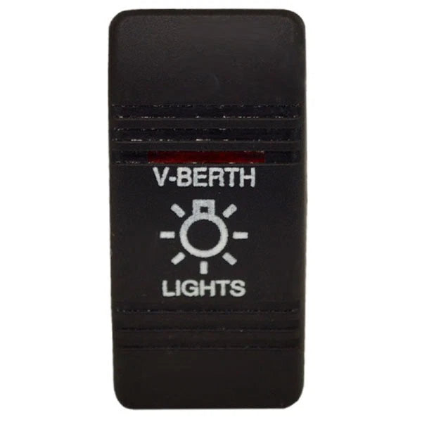 Carling Boat Contura III Rocker Switch Actuator - V-Berth Lights Lit