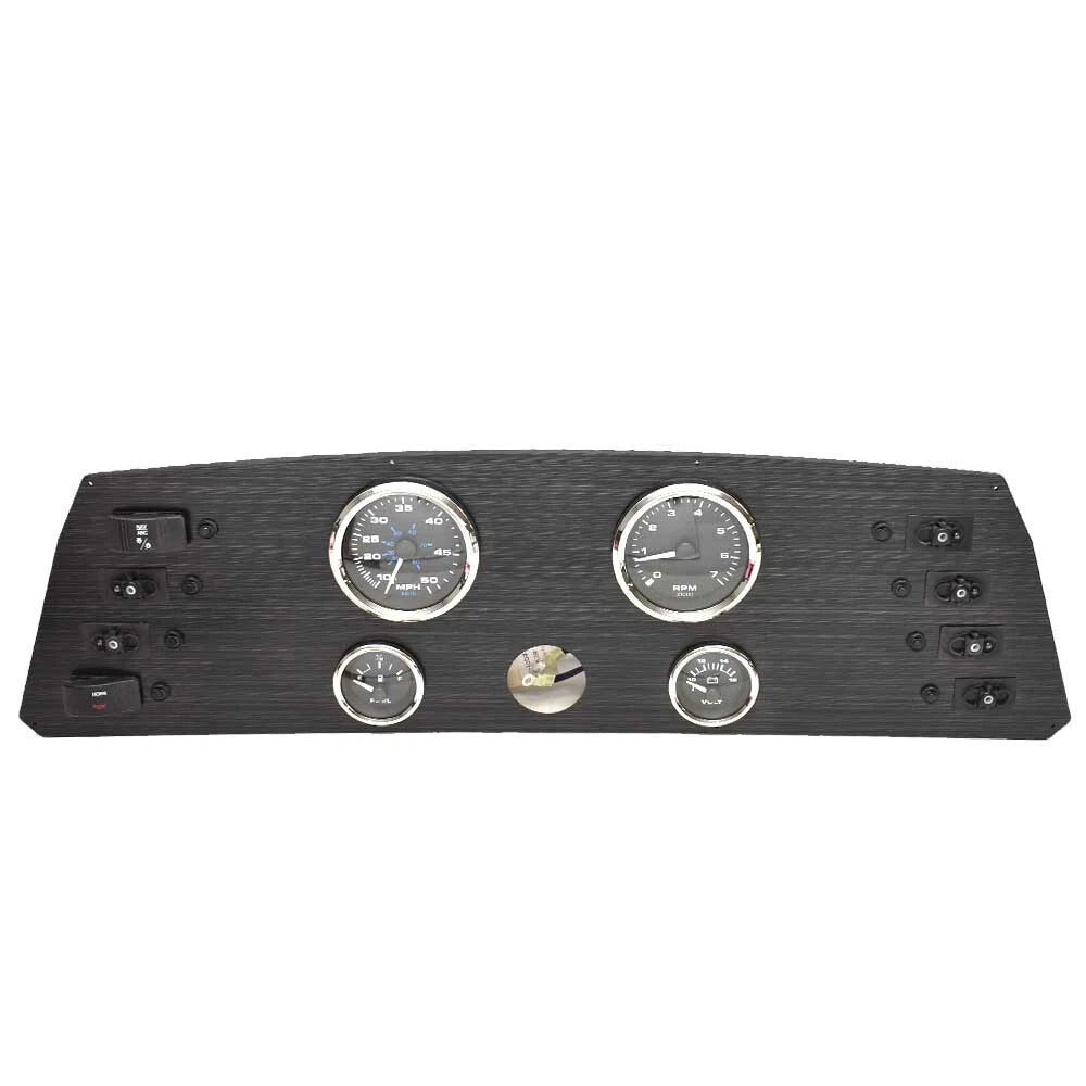 Viaggio Pontoon Boat Dash Panel 206307 - Lago Veethree Gauges Black