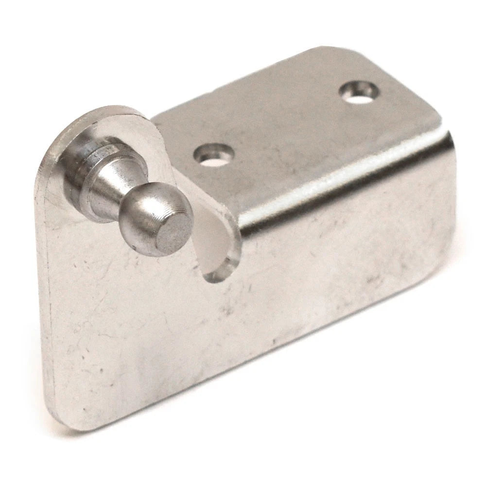 Boat Hatch Shock Mounting Bracket - 2 1/2 X 2 Inch with 3/8 Ball SS