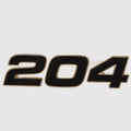 Mako Boat Raised Decal 138303 - 204 Black Sticker