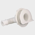 Supra Boat Thru Hull Drain 104531 - Elbow 1 1/4 Inch White Plastic