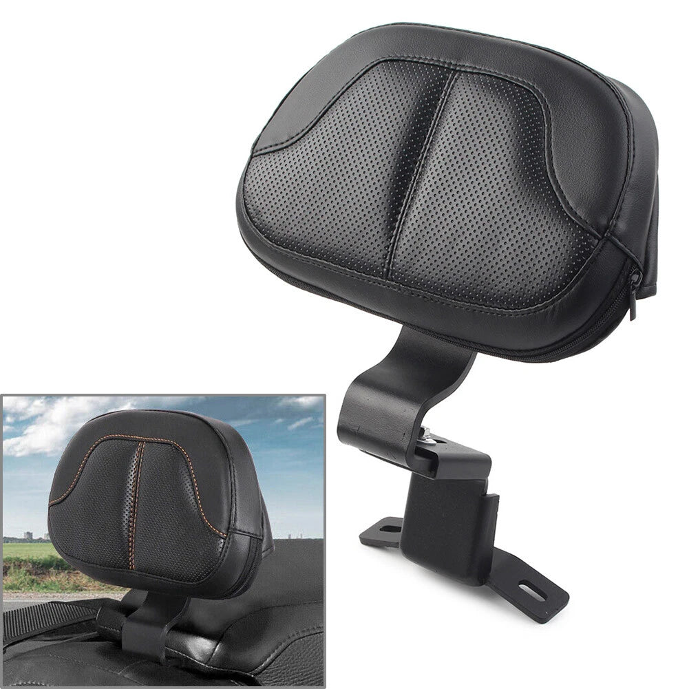 Front Rider Backrest Pad for Harley Touring CVO Road Electra Glide 09-Up