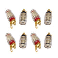 8* Amplifier Speaker Terminal Binding Post Banana Plug Socket Connector 4mm