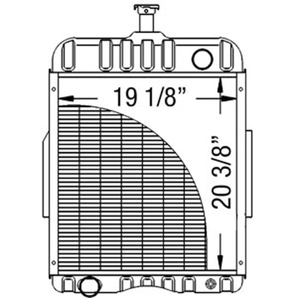 Radiator 65426C1 Fits Case IH 544 666 686 706 756