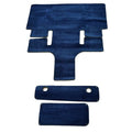 Baja Boat Snap-In Cockpit Mats - Blue Carpet (set of 3)