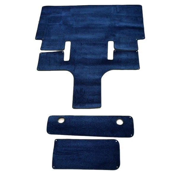 Baja Boat Snap-In Cockpit Mats - Blue Carpet (set of 3)