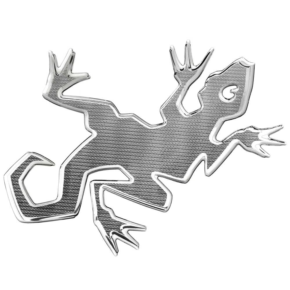 Gekko Boat Raised Logo Decal 8175-0703 - Silver Sticker