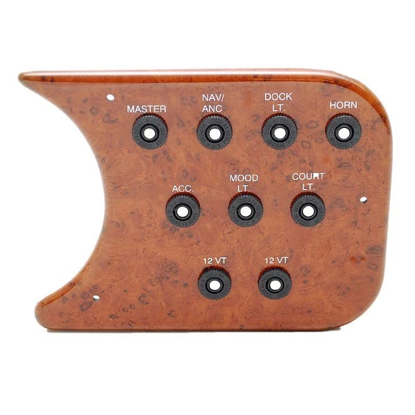 Weeres Boat Breaker Panel - 8 X 7 Inch Woodgrain Marine Plastic