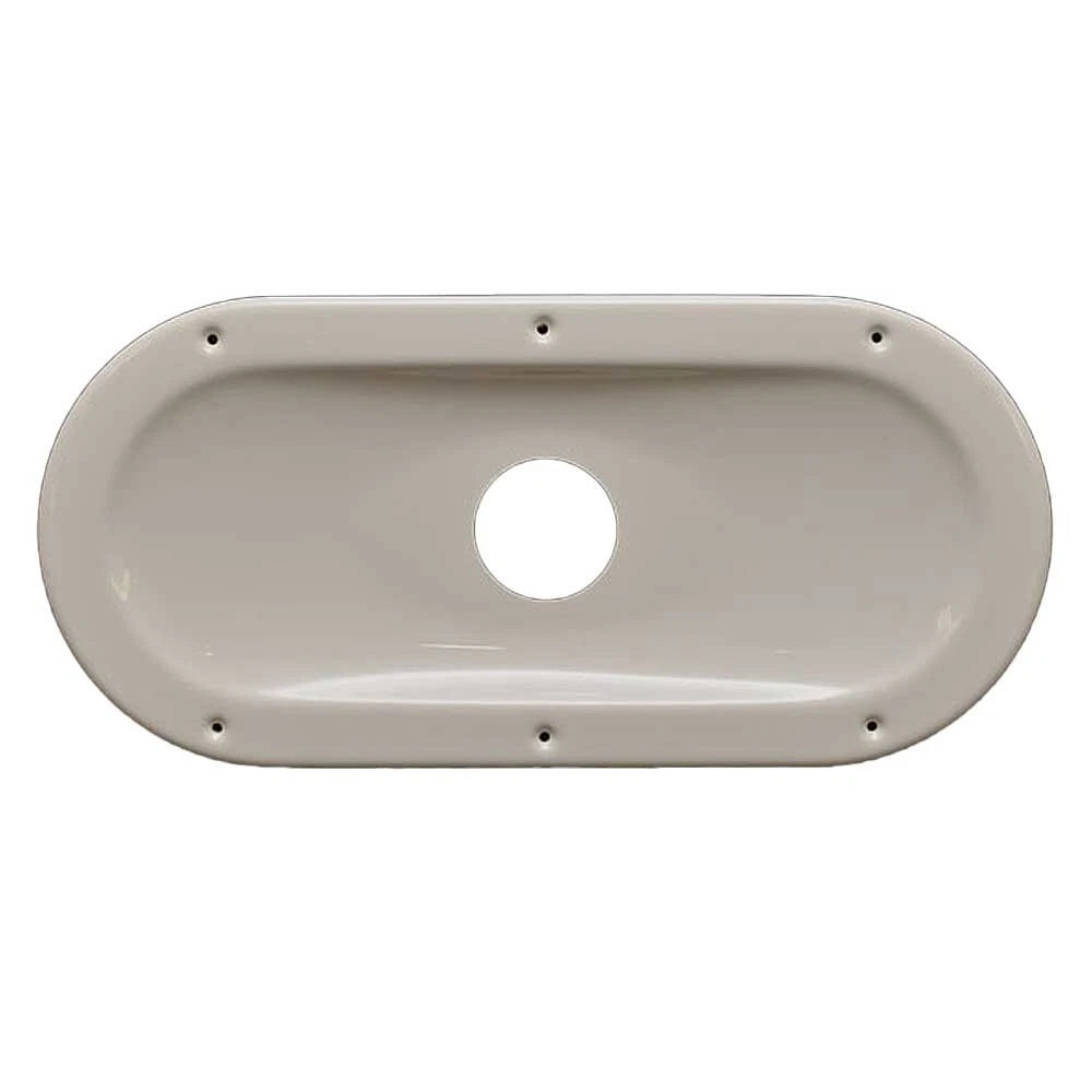 Rinker Boat Radar Mounting Plate 221424 - White 15 Inch Plastic