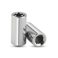 2PCS 1/4in Square Drive to 1/4 Hex Socket Bits Converter Screwdriver Bit Adapter