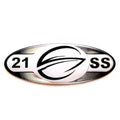 Crownline Boat Raised Decal 40188 - 21 SS Black White Silver