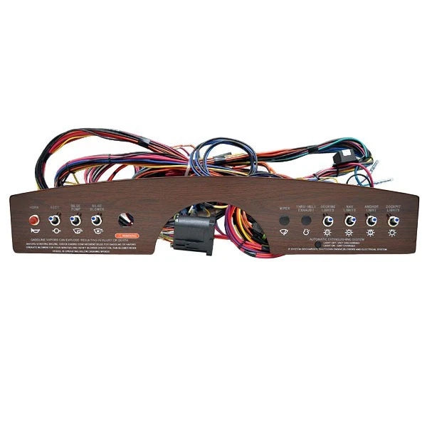 Sea Ray Boat Toggle Switch Panel 2027028 - SLX 230 Woodgrain