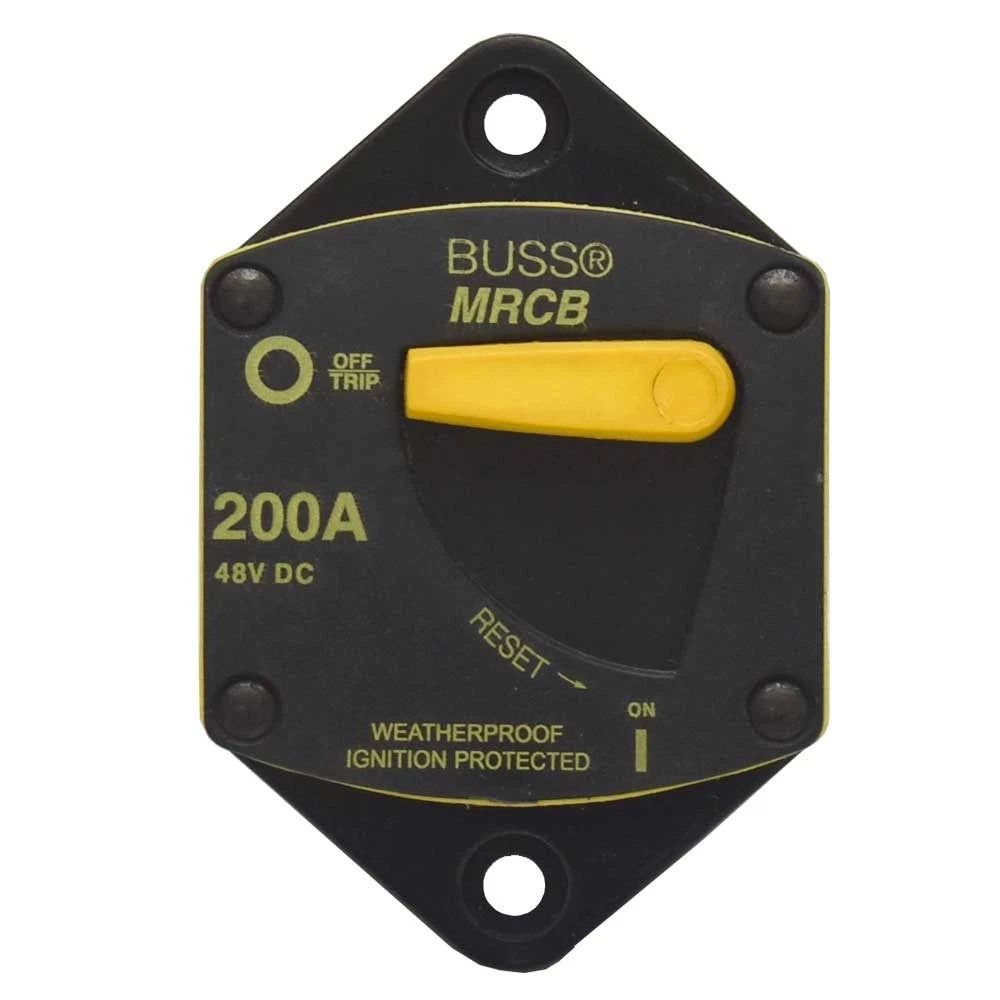 Blue Sea Systems Boat Panel Mount Breaker 187200P-03-1 - 200A 48VDC