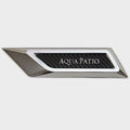 Godfrey Pontoon Boat Vent Helm Raised Decal 472669 - Silver (port)