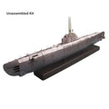 DIY 35cm 1:200 U-2536 U-boot Type XXI Submarine Paper Model Beautiful Design