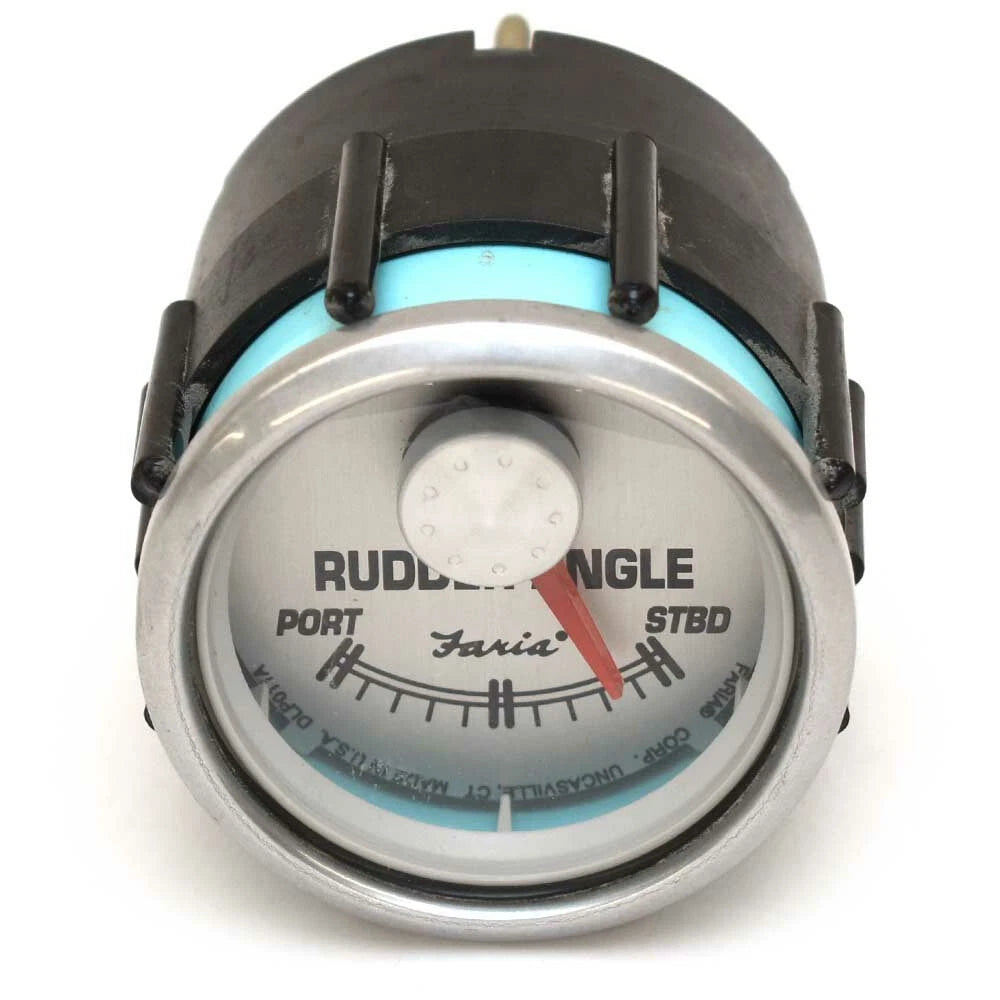 Faria Boat Rudder Angle Indicator Gauge GP7919A - Silver 2 Inch