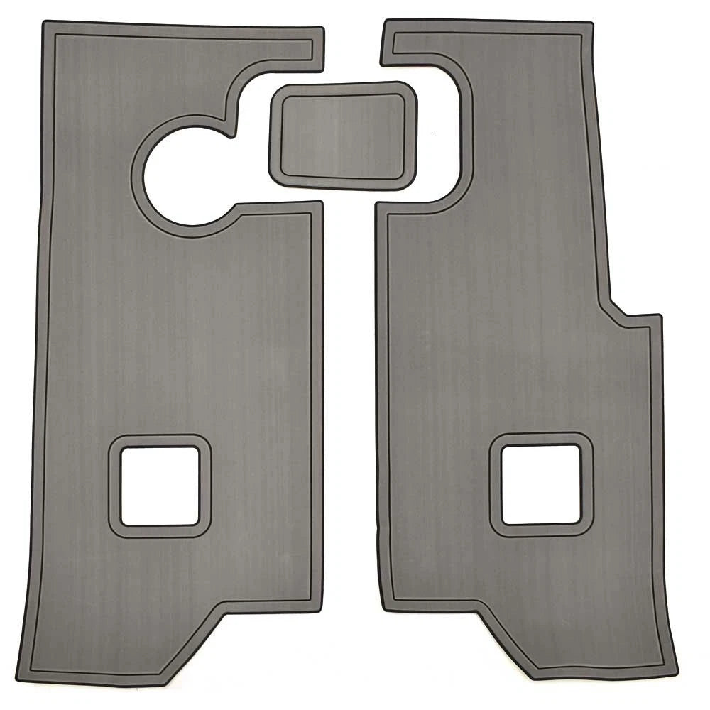 Larson Boat Non-Skid Mats 8137921 - FX 1750 Tiller Cockpit Gray (3PC)