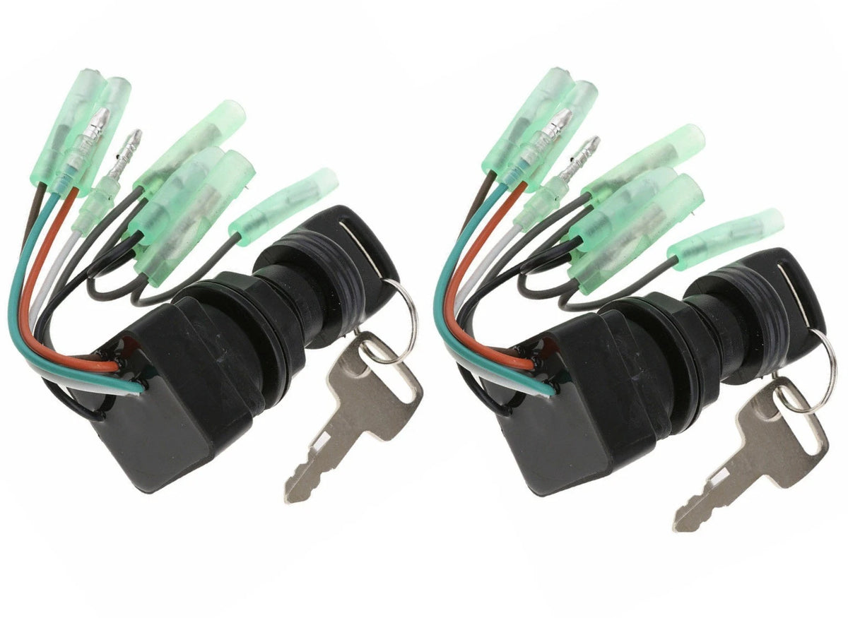 Boat Ignition Key Switch Suzuki 8-225HP 2-Str 15-140HP 4-Str 37110-99E02 2Pcs
