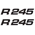 Robalo Boat Decal Stickers - R245 Black 8 1/2 X 1 1/2 Inch (pair)