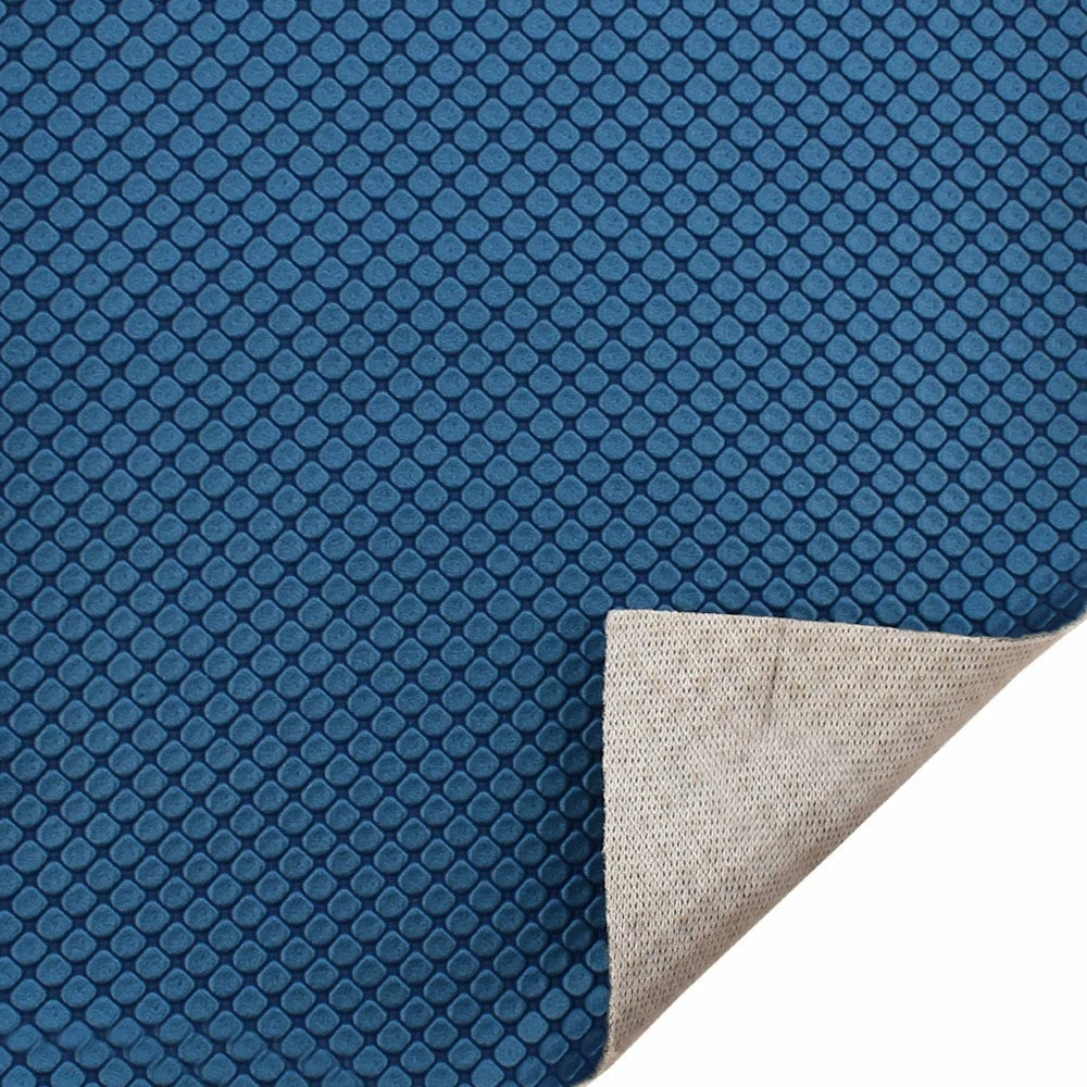 Spradling Boat Knit Back Vinyl 119022 - Cubix Blue 54 Inch (YD)