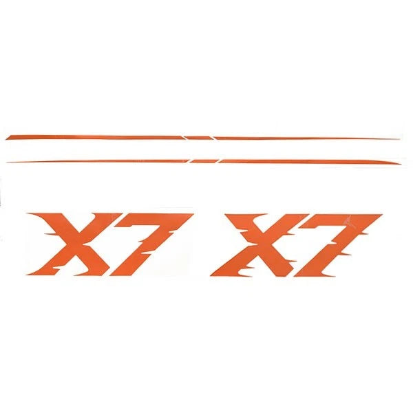 MasterCraft Boat Raised Decal Kit 7506009K - X-7 Sunset Orange