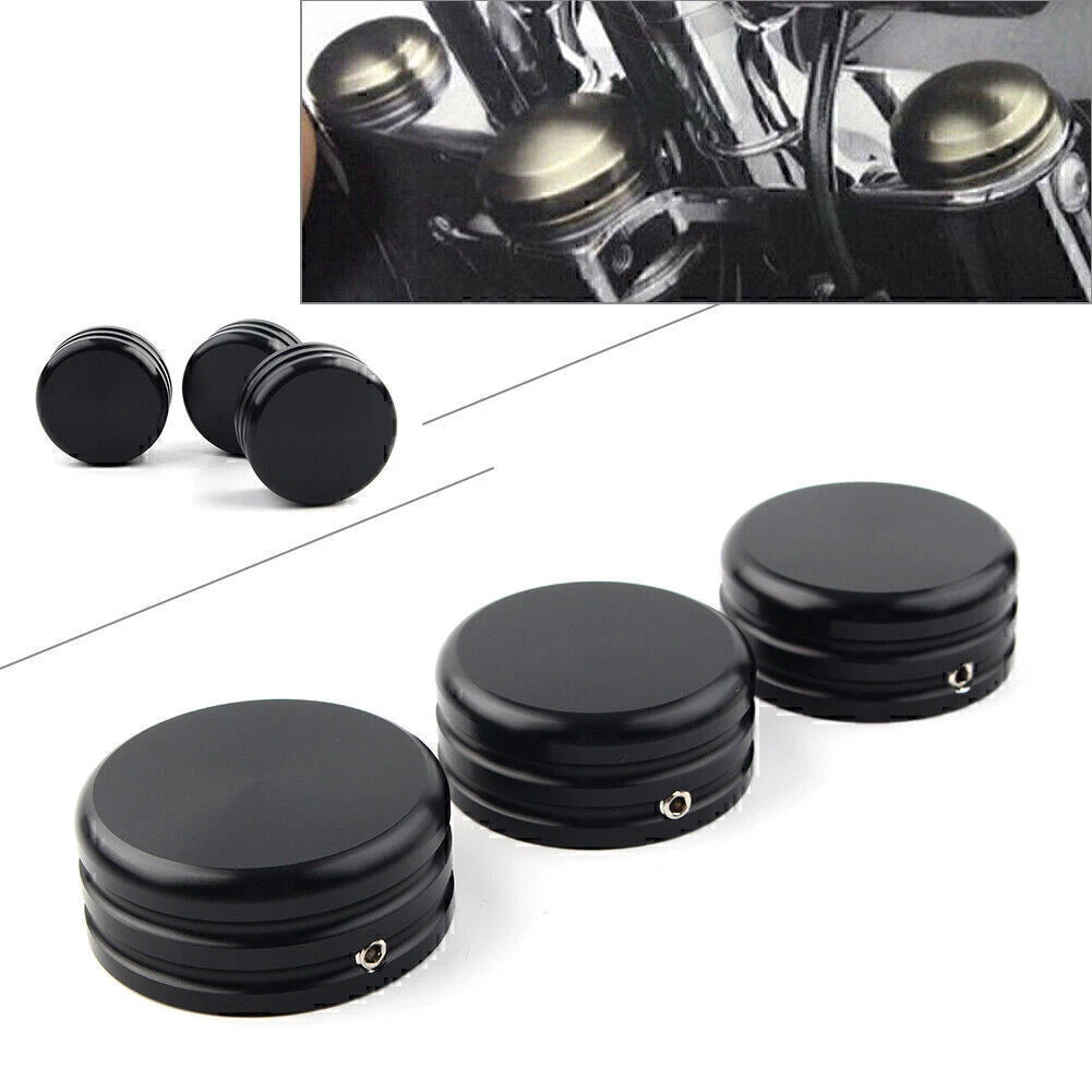 Motorcycle Upper Fork Stem Nut Cover for Harley Sportster 883 Iron Low XL883L