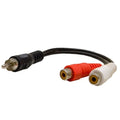 ASA Boat Double RCA Coupler 8063015 - 6 Inch Male-Female