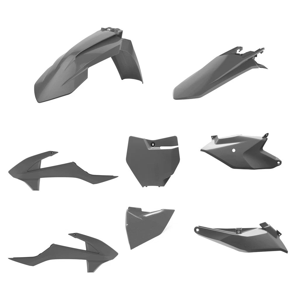 POLISPORT PLASTIC KIT + AIRBOX COVERS KTM SX85 2018-2024, NARDO GREY