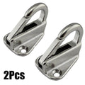 2Pcs Hook Stainless Steel Marine-Grade 316 Stainless Steel Spring Hook