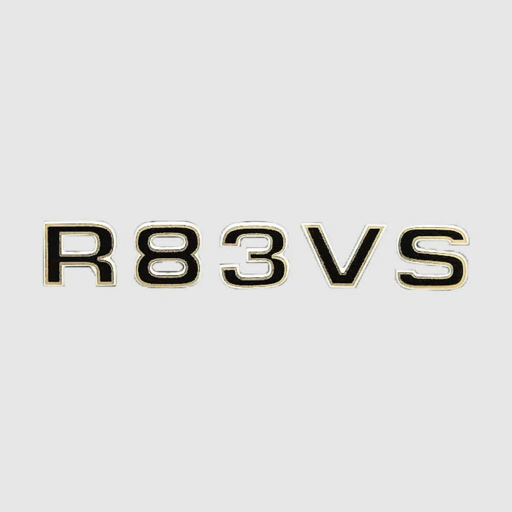 Ranger Boat Raised Decal 7604743 - R83VS Black Silver