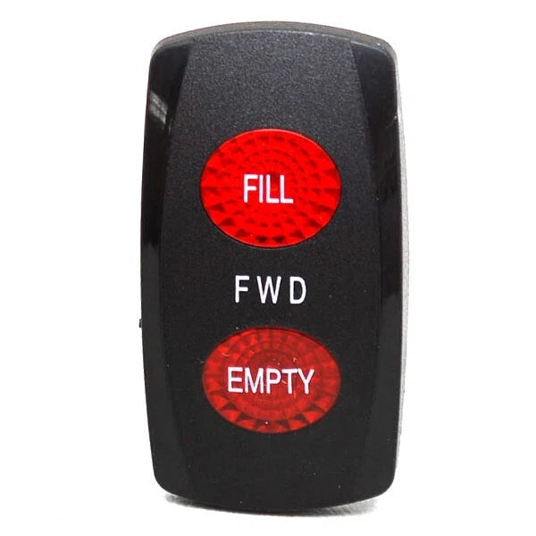 Carling Boat Rocker Switch Cover - FILL FWD EMPTY Livewell Actuator