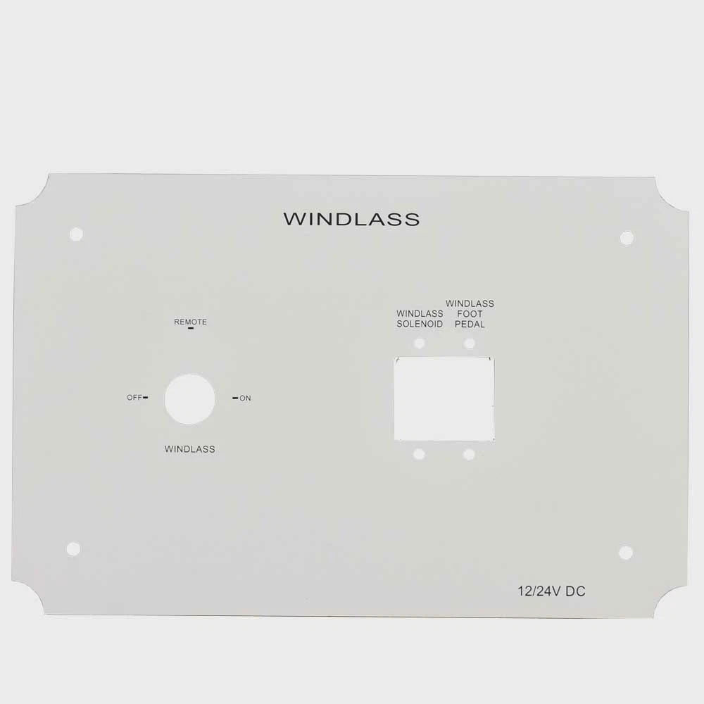 HCB Yachts Boat Blank Windlass Switch Panel 176881A - White