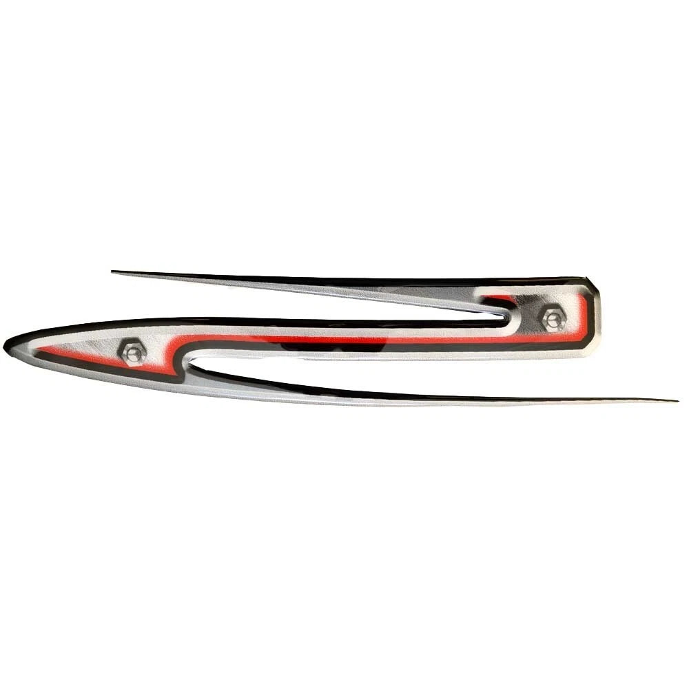 MasterCraft Boat Raised Decal 750070 - X2 Black Red Silver Sticker