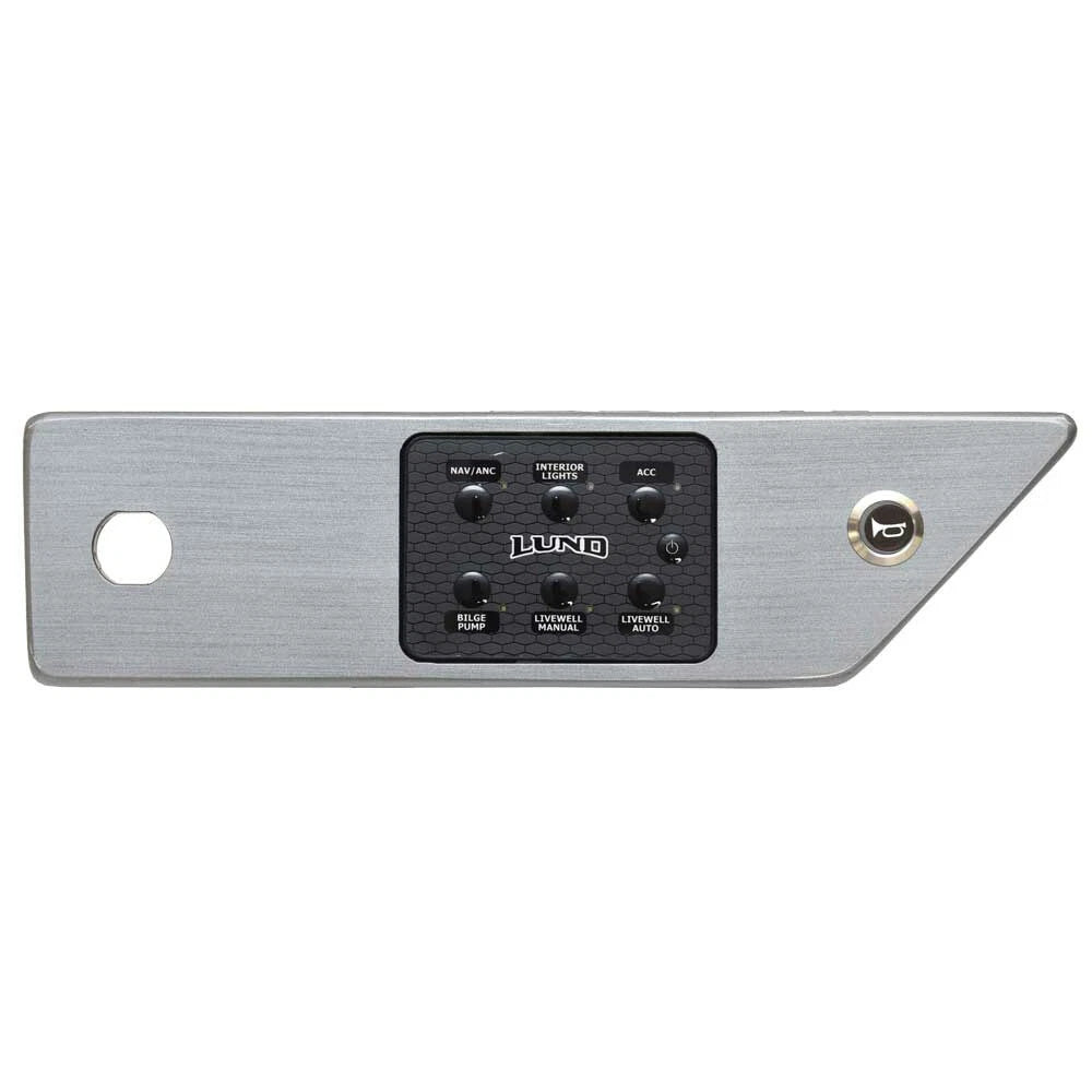 Lund Boat Dash - Switch Panel 2365458 - Glossy Gray Plastic