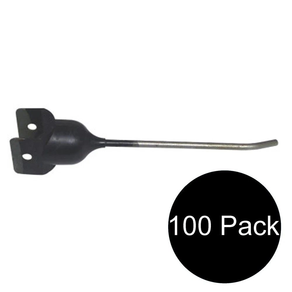 100 Rubber Mounted Rake Teeth AE24953 Fits John Deere 1-5/8" Yoke X 3/8" Holes