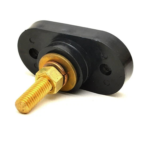 Boat Single Stud Battery Terminal - Negative 3/8-16 Black