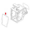 0880865301 Front Windowpane Cab Glass Fits Takeuchi Skid Steer TL240 TL250