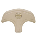 Rinker Boat Steering Wheel Center Panel - Beige Plastic