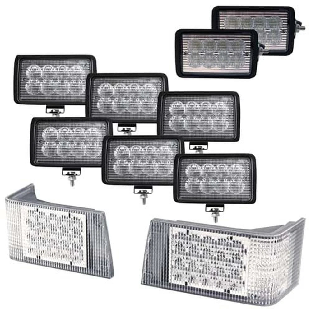 8302234 Cree LED Hi-Lo & Flood Beam Complete Light Kit Fits Case IH 7110 7120