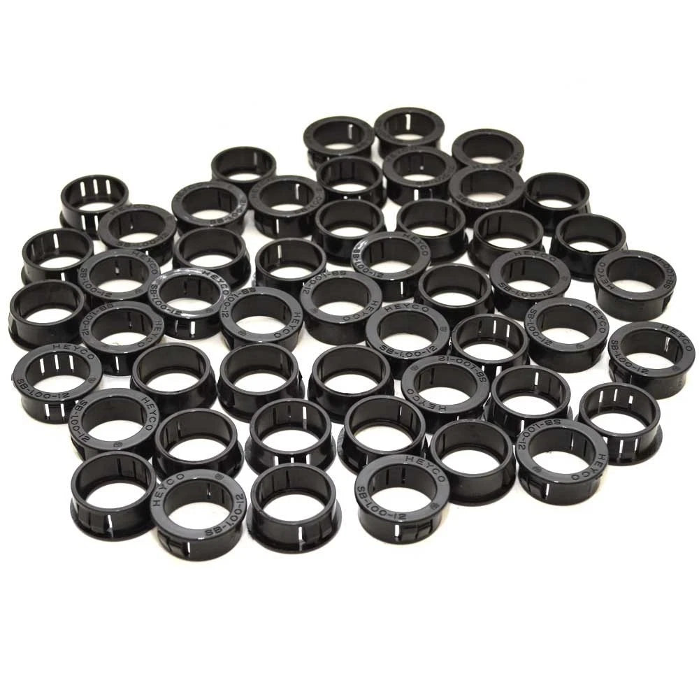 Heyco Boat Snap-In Grommets SB-1.00-12 - 3/4 Inch Black Plastic (50PC)