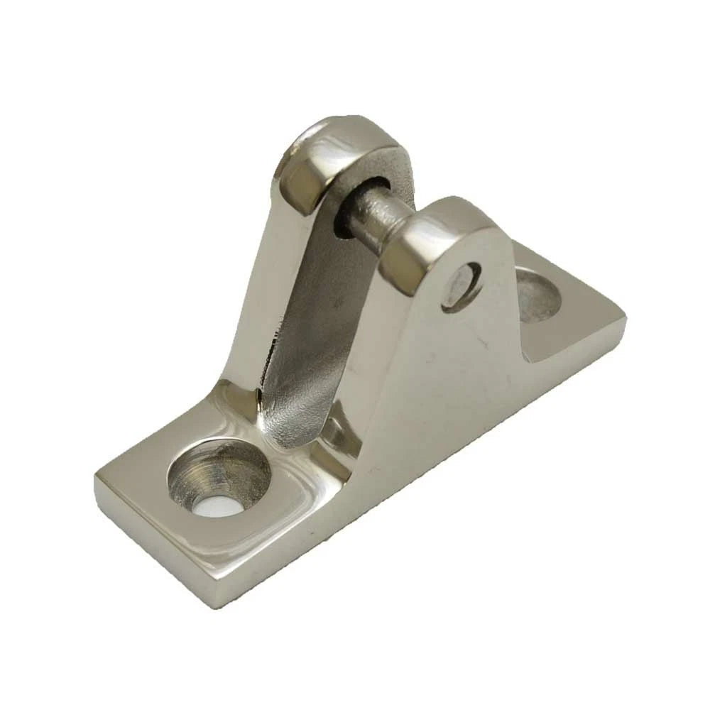 Legend Bass Boat Bimini Top Deck Hinge 04314SA - Angled Stainless