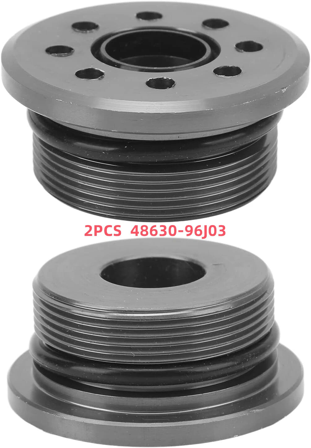 2Pcs 48630-96J03 Screw Trim Cylinder & Seals for Suzuki Outboard 90-250HP Motor