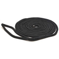 SeaGrace Boat Dock Line - Double Braided 1/2 Inch X 20 FT Black