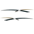 Rinker Boat Graphic Decals - Captiva Green Gold Stickers (set of 2)