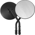 HardDrive 4-Inch Round Side Mirror Black for Harley Davidson XG & XL Models