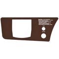 Cobalt Boat Blank Switch Panel 502236WB - Brown Aluminum