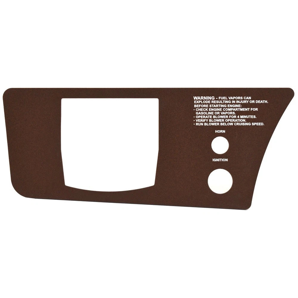 Cobalt Boat Blank Switch Panel 502236WB - Brown Aluminum
