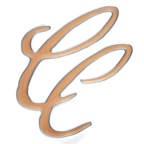 Cypress Cay Boat Raised Decal - CC Logo Gold Sticker