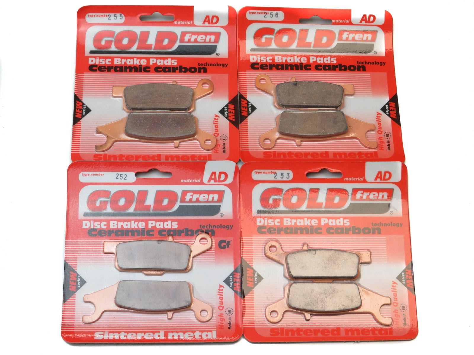 Brake Pads Front & Rear for Yamaha YFM 700 FWAD Grizzly EPS 2007-2018